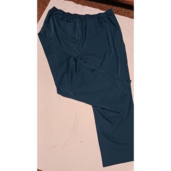 Healing Hands Scrubs Turquoise 3x Stretch Pockets Nurse Work Career Light - Picture 2 of 6